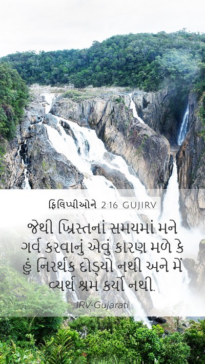 ફિલિપ્પીઓને 2:16 GUJIRV Bible Verse Image