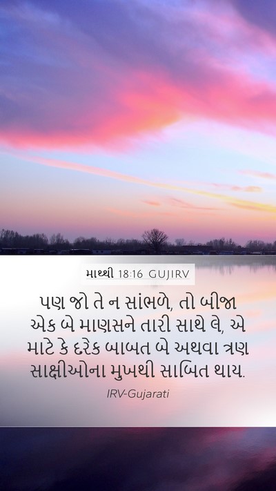 માથ્થી 18:16 GUJIRV Bible Verse Image
