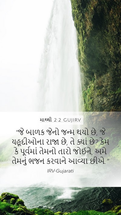 માથ્થી 2:2 GUJIRV Bible Verse Image