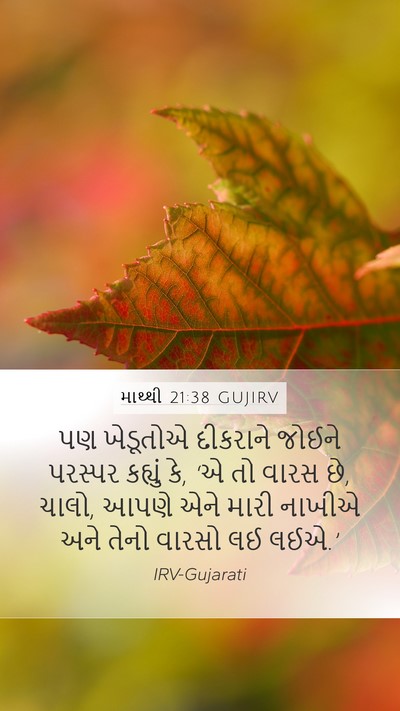 માથ્થી 21:38 GUJIRV Bible Verse Image