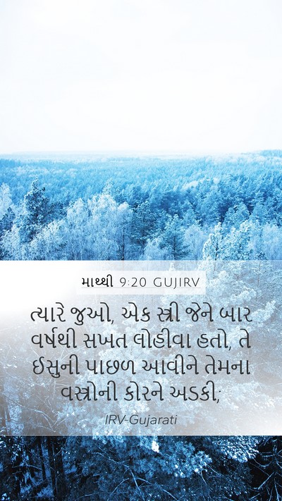 માથ્થી 9:20 GUJIRV Bible Verse Image