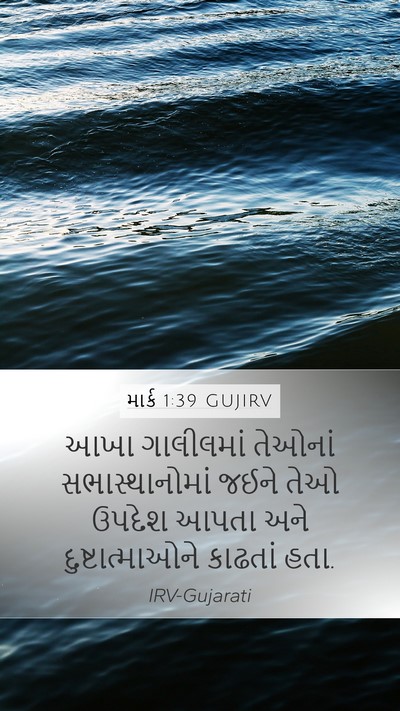 માર્ક 1:39 GUJIRV Bible Verse Image