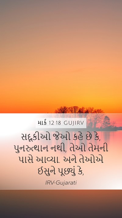 માર્ક 12:18 GUJIRV Bible Verse Image