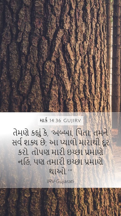 માર્ક 14:36 GUJIRV Bible Verse Image