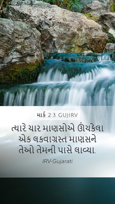 માર્ક 2:3 GUJIRV Bible Verse Image