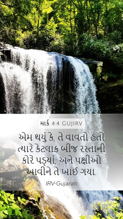 માર્ક 4:4 GUJIRV Bible Verse Image