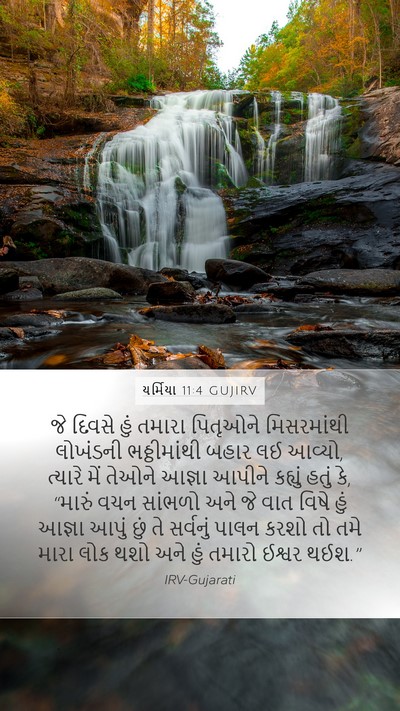 યર્મિયા 11:4 GUJIRV Bible Verse Image