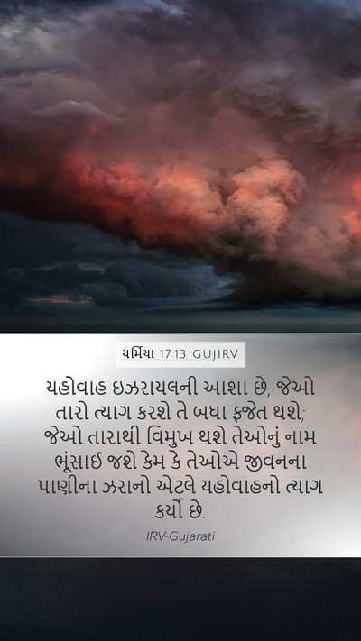 યર્મિયા 17:13 GUJIRV Bible Verse Image