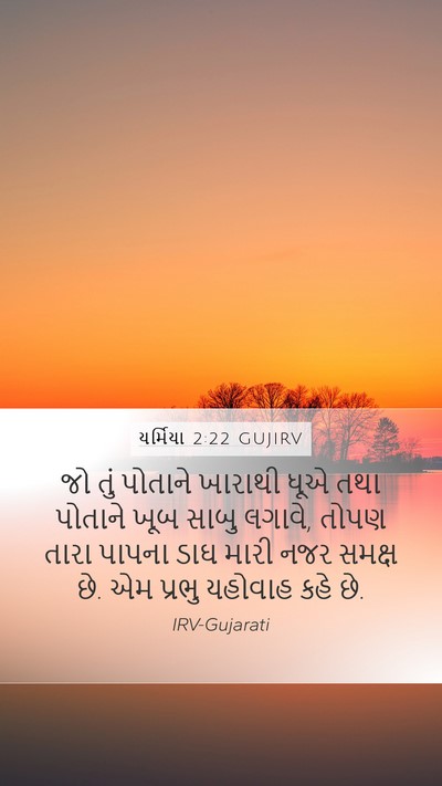 યર્મિયા 2:22 GUJIRV Bible Verse Image