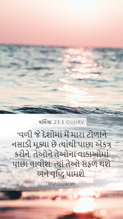 યર્મિયા 23:3 GUJIRV Bible Verse Image