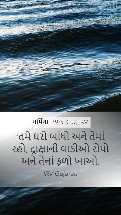 યર્મિયા 29:5 GUJIRV Bible Verse Image