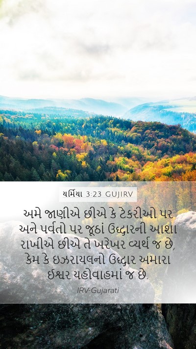 યર્મિયા 3:23 GUJIRV Bible Verse Image