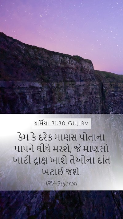યર્મિયા 31:30 GUJIRV Bible Verse Image