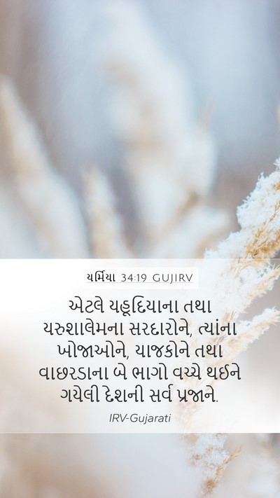 યર્મિયા 34:19 GUJIRV Bible Verse Image