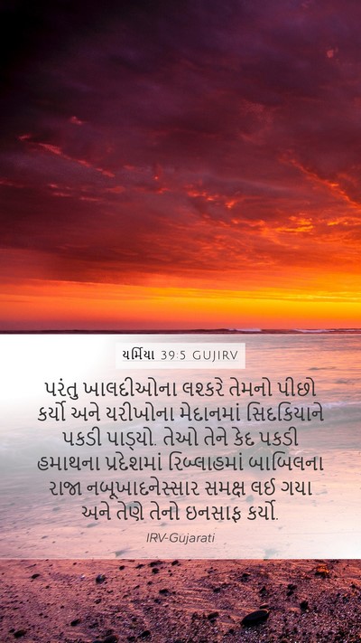 યર્મિયા 39:5 GUJIRV Bible Verse Image