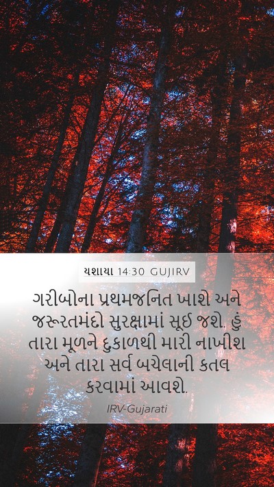 યશાયા 14:30 GUJIRV Bible Verse Image