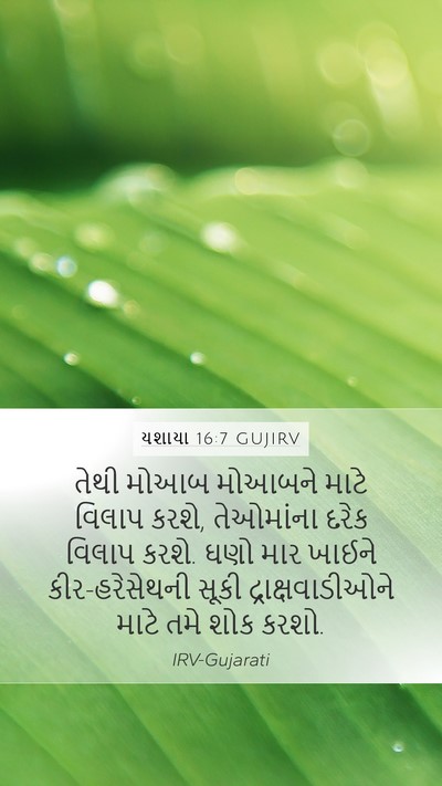 યશાયા 16:7 GUJIRV Bible Verse Image