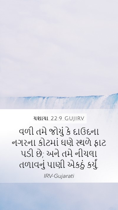 યશાયા 22:9 GUJIRV Bible Verse Image