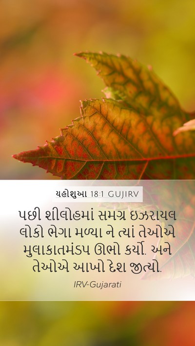 યહોશુઆ 18:1 GUJIRV Bible Verse Image