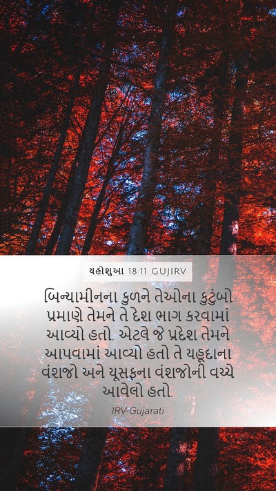 યહોશુઆ 18:11 GUJIRV Bible Verse Image