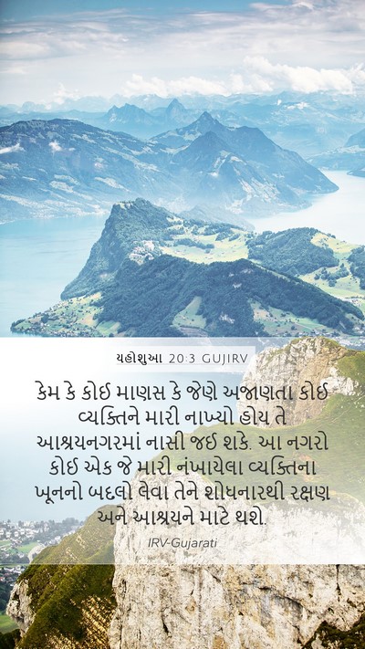 યહોશુઆ 20:3 GUJIRV Bible Verse Image