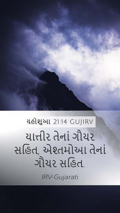 યહોશુઆ 21:14 GUJIRV Bible Verse Image