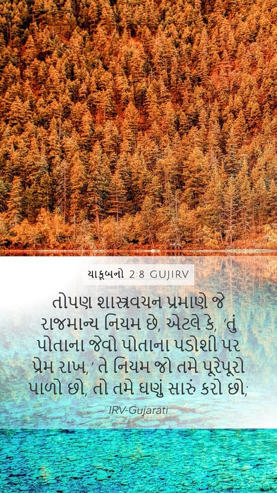 યાકૂબનો 2:8 GUJIRV Bible Verse Image