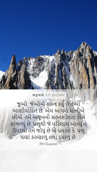 યાકૂબનો 5:11 GUJIRV Bible Verse Image
