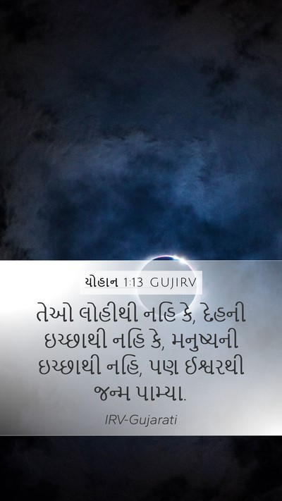 યોહાન 1:13 GUJIRV Bible Verse Image