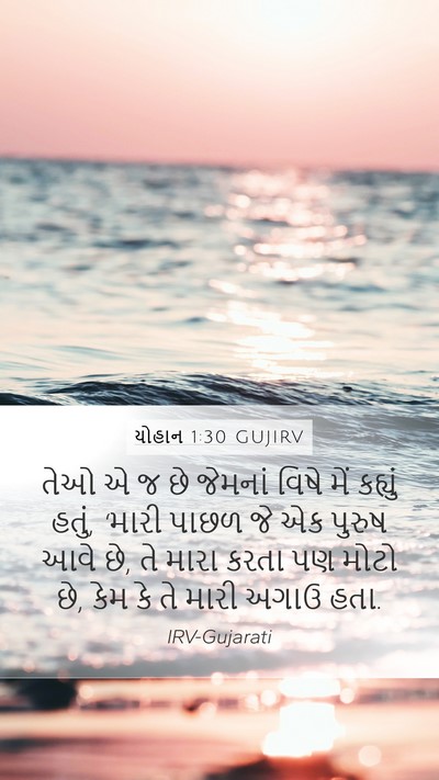 યોહાન 1:30 GUJIRV Bible Verse Image