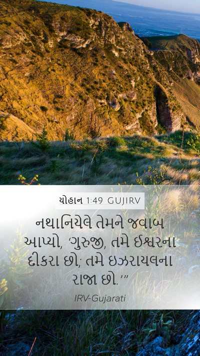 યોહાન 1:49 GUJIRV Bible Verse Image