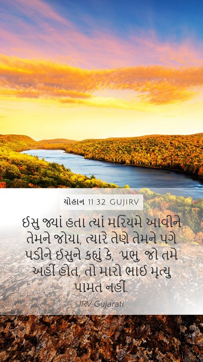 યોહાન 11:32 GUJIRV Bible Verse Image