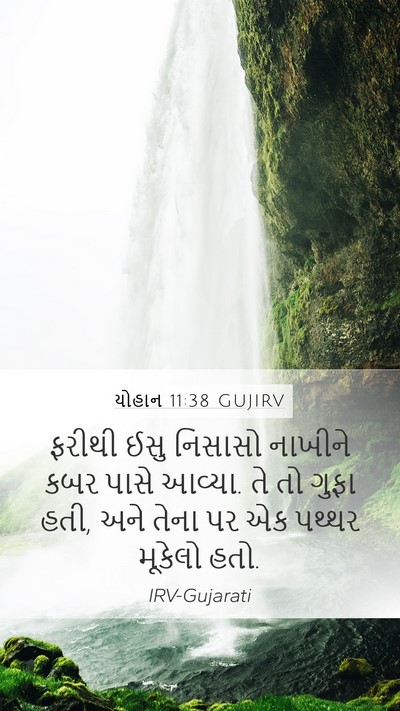 યોહાન 11:38 GUJIRV Bible Verse Image