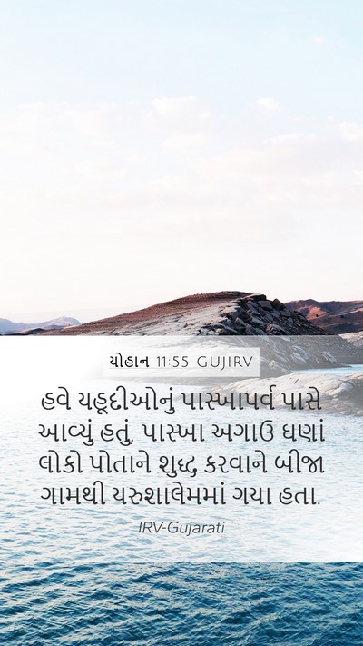 યોહાન 11:55 GUJIRV Bible Verse Image