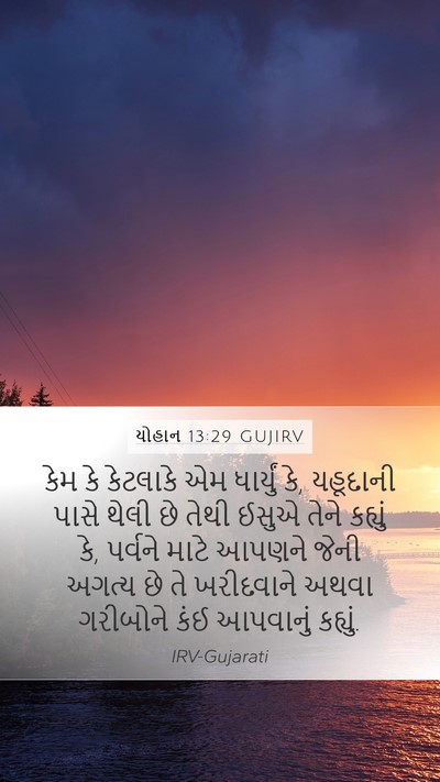 યોહાન 13:29 GUJIRV Bible Verse Image