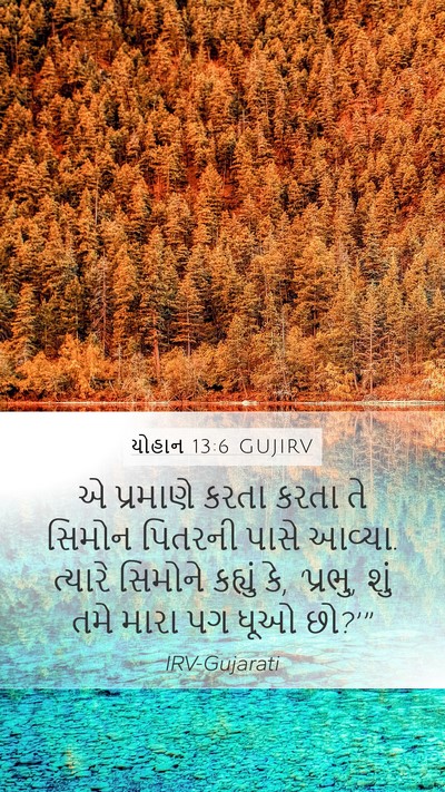 યોહાન 13:6 GUJIRV Bible Verse Image
