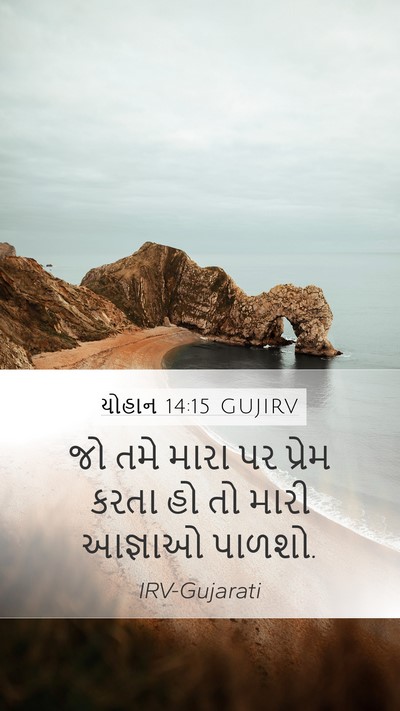 યોહાન 14:15 GUJIRV Bible Verse Image