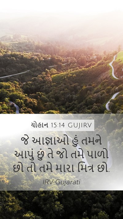 યોહાન 15:14 GUJIRV Bible Verse Image