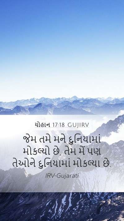 યોહાન 17:18 GUJIRV Bible Verse Image