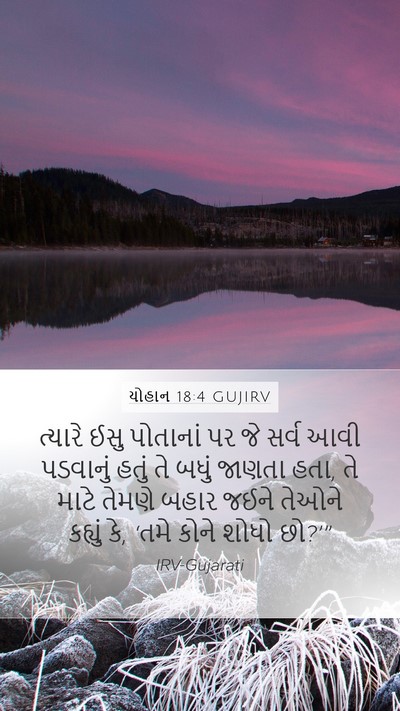 યોહાન 18:4 GUJIRV Bible Verse Image