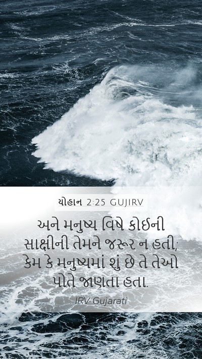 યોહાન 2:25 GUJIRV Bible Verse Image