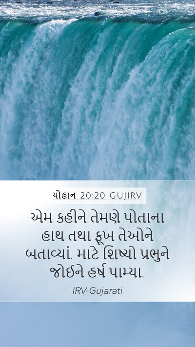 યોહાન 20:20 GUJIRV Bible Verse Image
