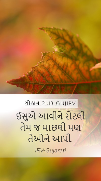 યોહાન 21:13 GUJIRV Bible Verse Image
