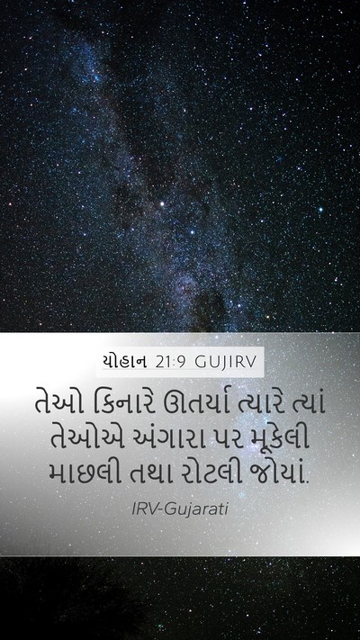 યોહાન 21:9 GUJIRV Bible Verse Image