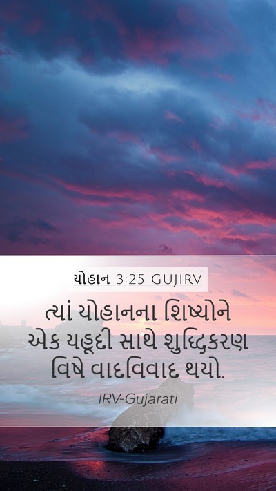 યોહાન 3:25 GUJIRV Bible Verse Image