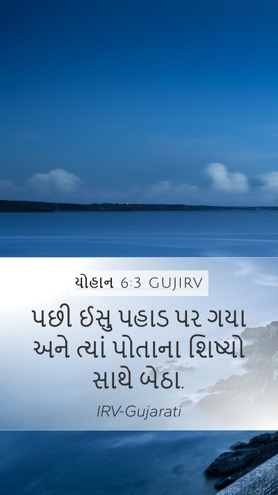 યોહાન 6:3 GUJIRV Bible Verse Image