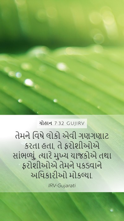 યોહાન 7:32 GUJIRV Bible Verse Image