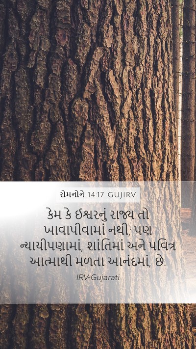 રોમનોને 14:17 GUJIRV Bible Verse Image