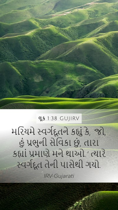 લૂક 1:38 GUJIRV Bible Verse Image