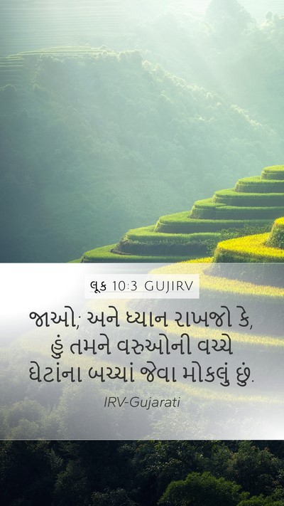 લૂક 10:3 GUJIRV Bible Verse Image